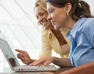 Two Girls and a Computer